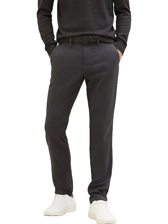 Travis Pantaloni Chino Elastic cu Croială Slim Gray