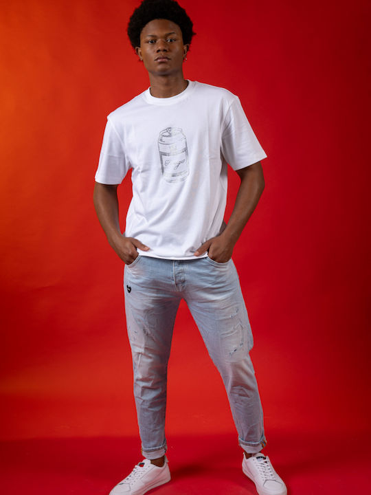 Ανδρικό Παντελόνι Τζιν Ελαστικό Light Denim
