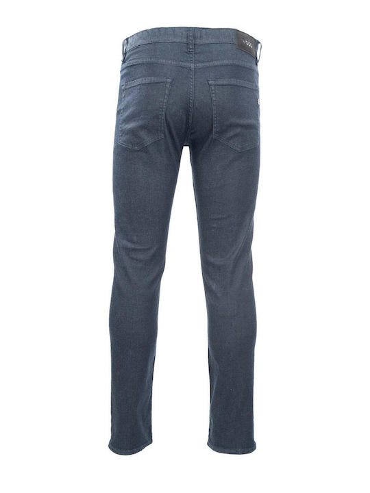 Delaware Men's Jeans Pants Elastic Slim Straight Fit Dark Blue