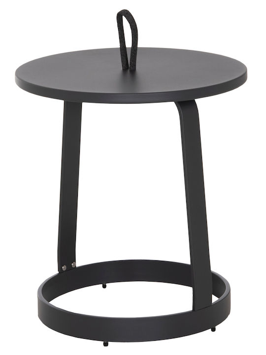 Hilfsmittel Garten- und Terrassentisch für kleine Außenräume Aluminium zusammenklappbar Mino Grau 47x47x53cm