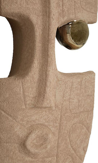 Mauro F Wall Decor Dakar Coppia Beige Made of Ceramic Material 2 Pieces