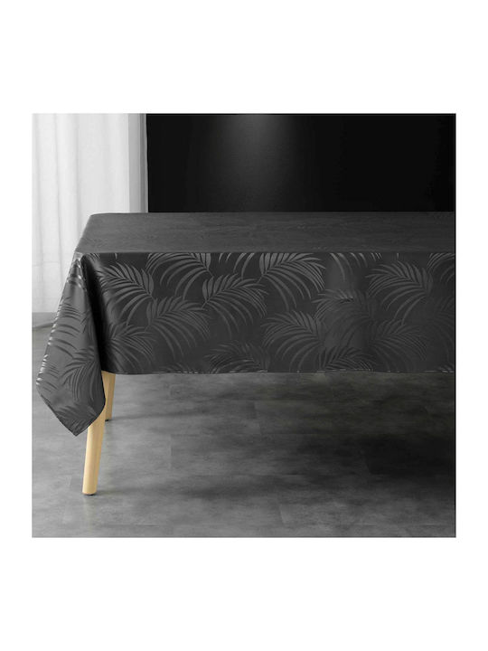 Stain Resistant Tablecloth L-c Plumette Charcoal Gray 140x240cm