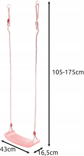 Leagăn Suspendat Metalic 175x43x16.5cm Roz