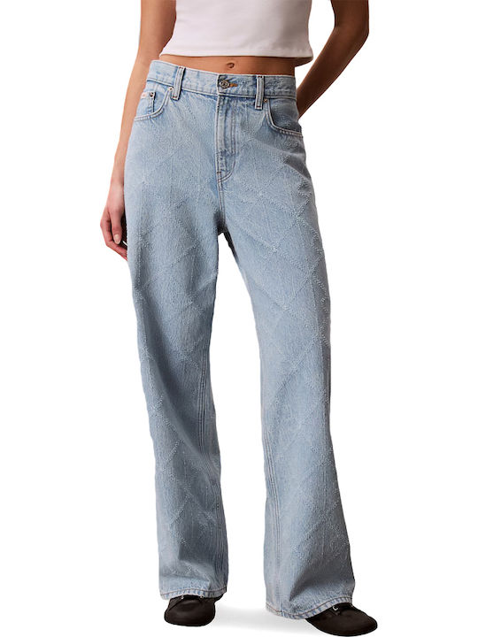Low Rise Women's Jean Pants in Baggy Leg Style