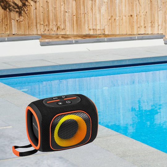 Lamtech Ηχείο Bluetooth 20W με Διάρκεια Μπαταρίας έως 8 ώρες Black Orange LAM980978