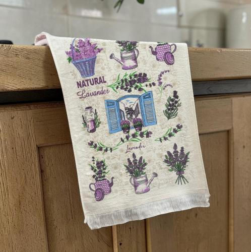 Linea Home Natural Ποτηρόπανο σε Μπεζ Χρώμα 40x60cm