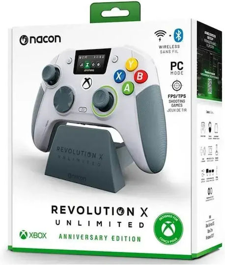 Nacon Revolution X Unlimited Ασύρματο Gamepad με Hall Effect Sticks για PC / Xbox Series 360 Anniversary Edition