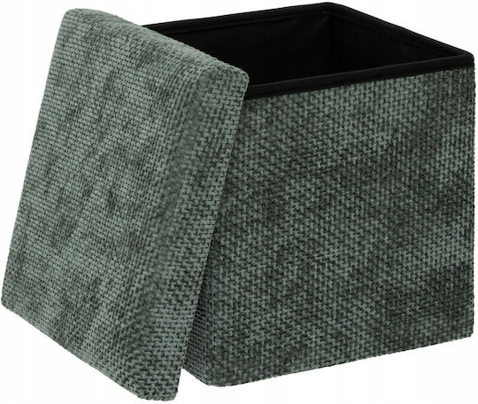 Taburet Camera De Zi Cu Spațiu De Depozitare Tapițat Cu Catifea Velvy Velvy 31x31x31cm