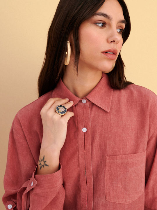Long Sleeve Women's Shirt Red
