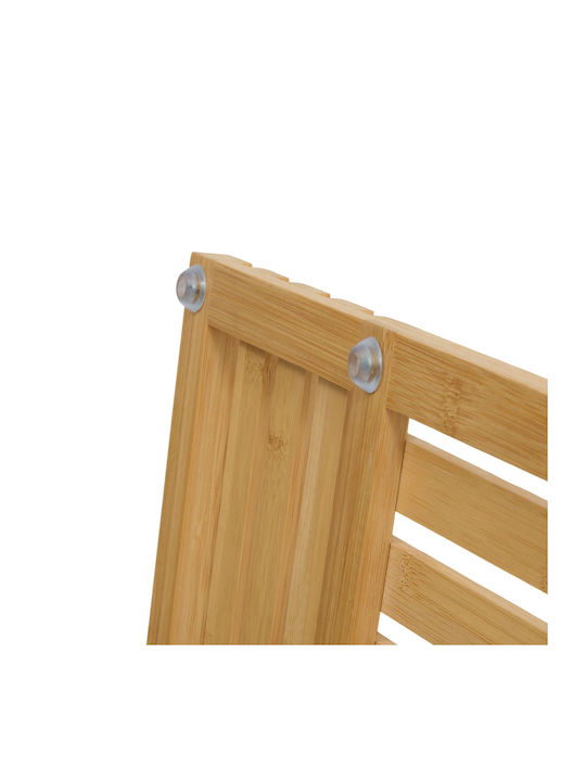 5Five Non-Slip Wooden Bath Mat F-v Slatted 213759 55x33cm