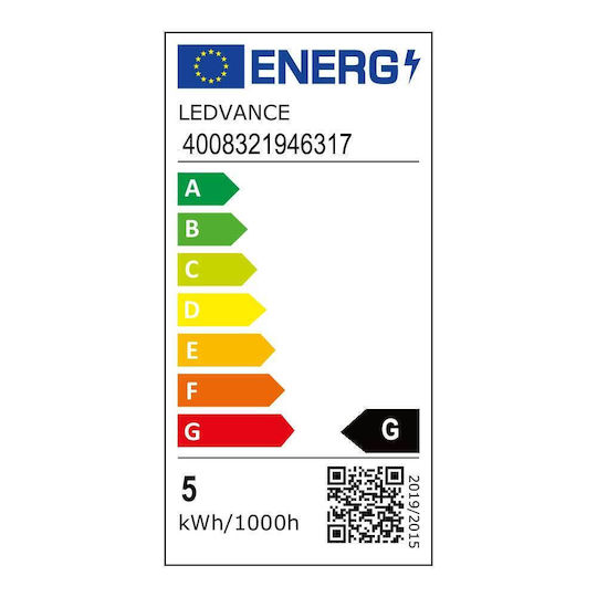 Osram Οικονομίας Μπαλλίτσα 5w/825 E14 5w 240lm A 220-240v 50-60hz White