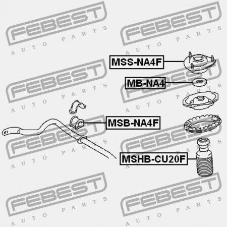 Μπροστινή Βάση Αμορτισέρ Mitsubishi Grandis Na4w/na8w 2003-2009 Mr594347