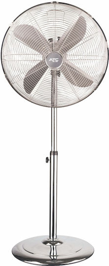 ATC Ventilator Sockel 60W Lüfterdurchmesser 45cm Silber