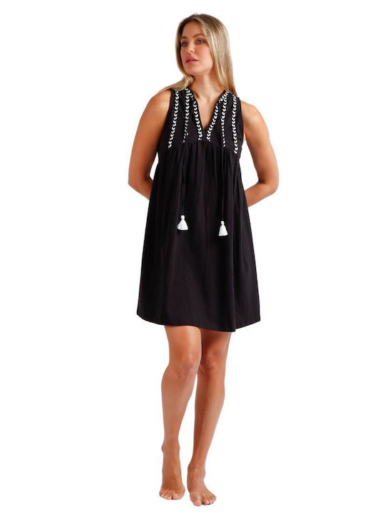 Admas Γυναικείο Φόρεμα Θάλασσας-beachwear Βαμβακερό Regular Fit 19773-110