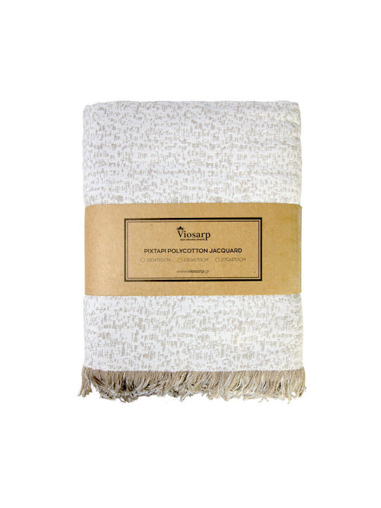 Viosarp 3472 Ριχτάρι Πολυθρόνας Ζακάρ 130x170εκ. Polycotton Jacquard