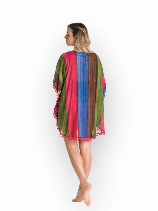 Rima Beachwear Γυναικείο Καφτάνι Παραλίας Καφέ
