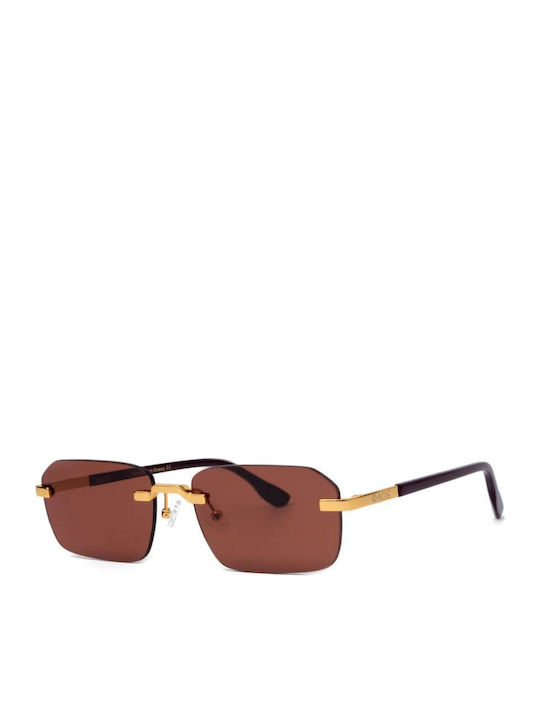 Faos Gold Sunglasses With Metallic Frame Faos Gold Sunglasses With Metallic Frame