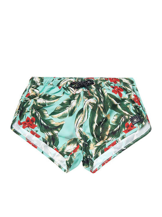 Superdry Flash W Vintage Surf Board Shorts Women's Shorts Beachwear Turquoise