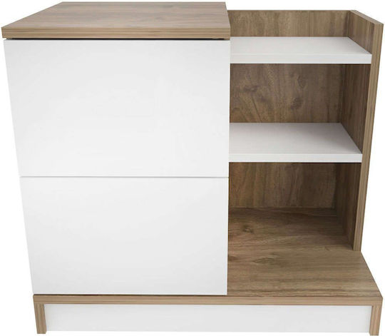 Rena Wooden Brown Bedside Table 72x45x60cm Rena Wooden Brown Bedside Table 72x45x60cm