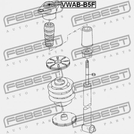Κουζινέτο Στήριξης Αμορτισέρ Audi A6 1998-2005 Mex 8e0513353b