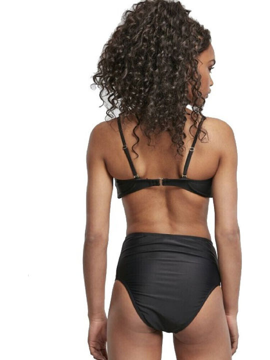 Set Bikini Ψηλόμεσο Μαύρο