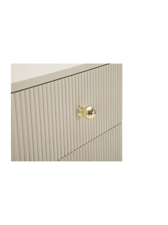 Wooden Ecru Bedside Table 59x34x37.5cm