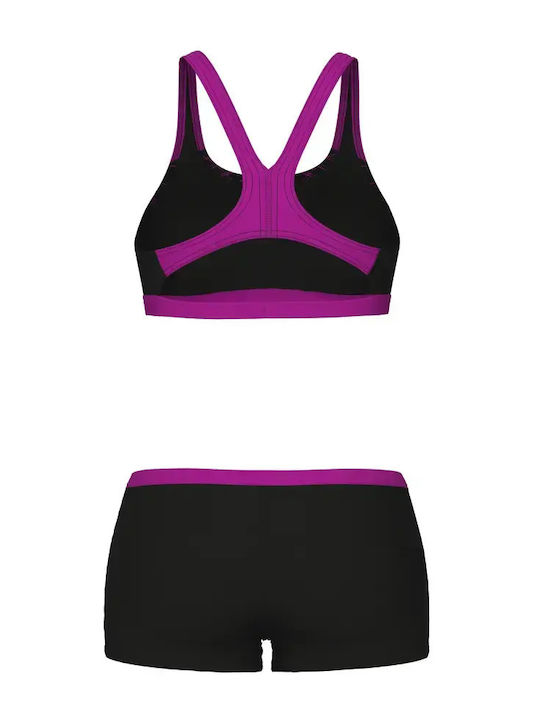 Set Bikini Black, Very Fuchsia