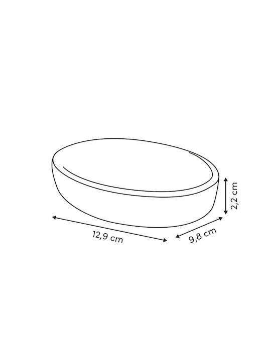 5Five F-v Strio Σαπουνοθήκη Κεραμική Κίτρινη 3560231159252