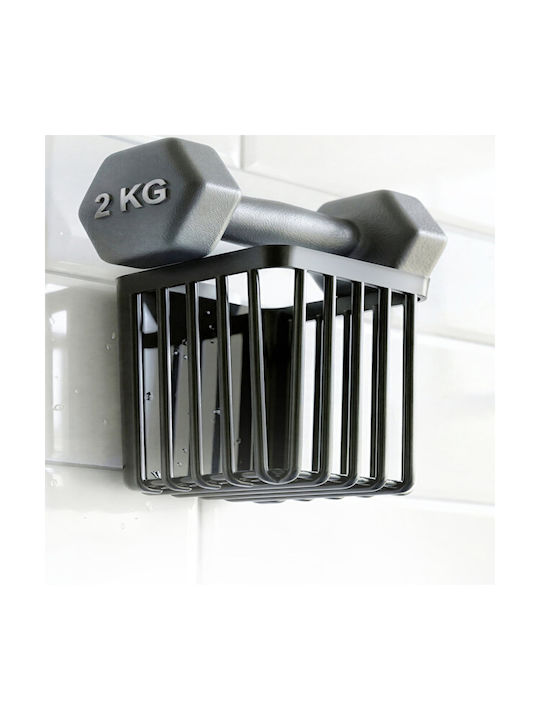Femmit Adhesive Toothbrush Holder & Bathroom Organizer 2 Pieces – No Drilling Multifunctional Wall Organizer Oral-b Combs Razors & Kitchen – Black Abs Plastic