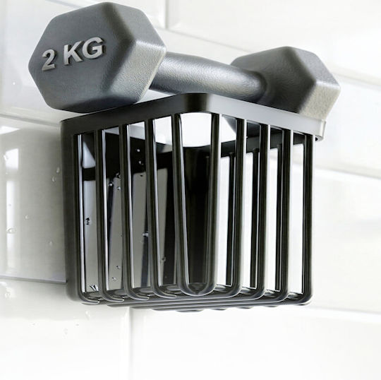Femmit Adhesive Toothbrush Holder & Bathroom Organizer 2 Pieces – No Drilling Multifunctional Wall Organizer Oral-b Combs Razors & Kitchen – Black Abs Plastic