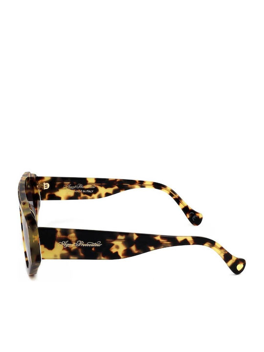 Agent Provocateur Unisex Γυαλιά Ηλίου με Καφέ Σκελετό και Μαύρο Φακό