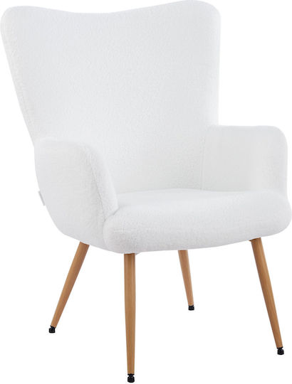 Πολυθρόνα Lunelle 71x80x95cm Λευκή