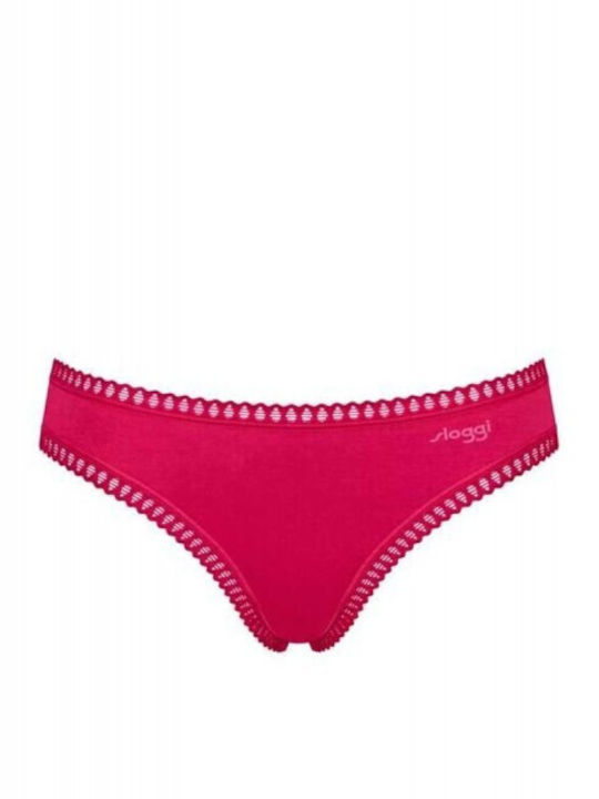 Damen-Slips 3er Pack Mit Spitze Rosa