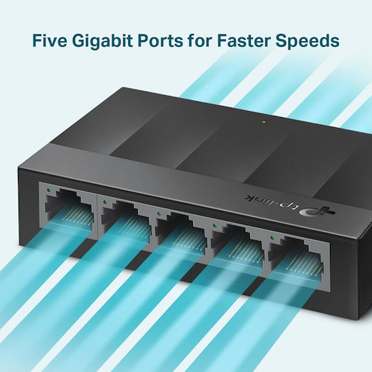 TP-LINK LS1005G v5.40 Unmanaged L2 Switch with 5 Gigabit (1Gbps) Ethernet Ports