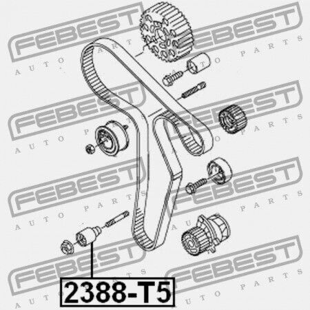 Τροχαλία Ιμάντα Χρονισμού Audi A3 S3 Sportb. Lim. Qu 2004-2013 Rdw 038109244j