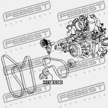 Buick Rainier 4wd 2002-2009 Eu Τροχαλία Τεντωτήρα Ιμάντα Κλιματισμού 12580196