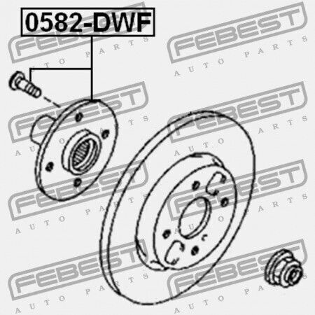 Mazda Demio Dw Vorderes Radlager 1996-1999 Jp D061-33-060b