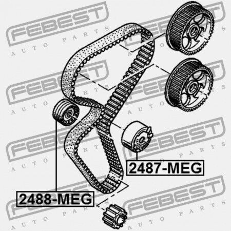 Riemenscheibe Tenzior Riemen Chrono Renault Logan 2005-2013 7701471974
