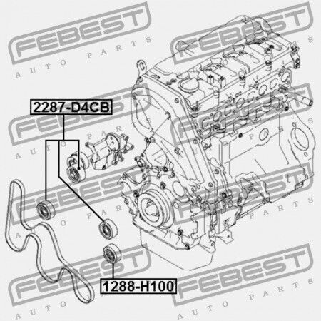 Hyundai H-1 07 2007-2015 Gen Tensioner Pulley
