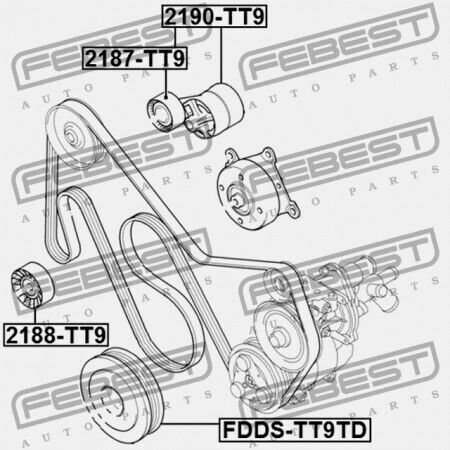 Ford Transit Tt9 2006-2013 Eu 1445915 Tenztöter Autotriebwerk Riemen