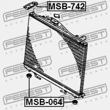 Χιτώνιο Τοποθέτησης Ψυγείου Mitsubishi Challenger K90 1996.05-2001.08 Jpn Mr126800