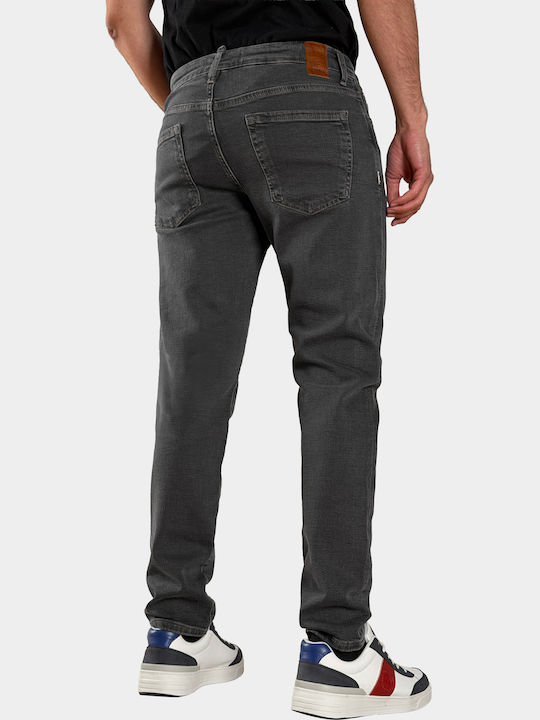 Men's Elastic Jeans Pants with Slim Fit Jeans Blue