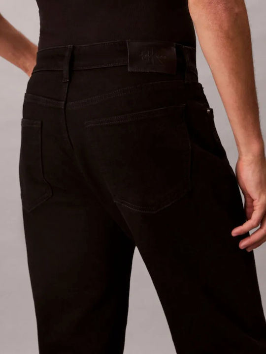 Men's Jeans Pants with Slim Tapered Fit Black