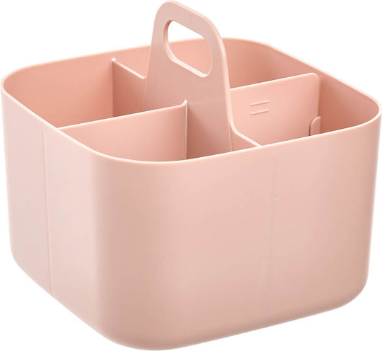 5Five Plastic Drawer Cutlery Holder in Pink 16.5x16.5x15cm 5Five Plastic Drawer Cutlery Holder in Pink 16.5x16.5x15cm