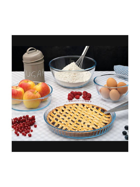 Guardini Round Transparent Glass Serving Bowl with Diameter 23cm