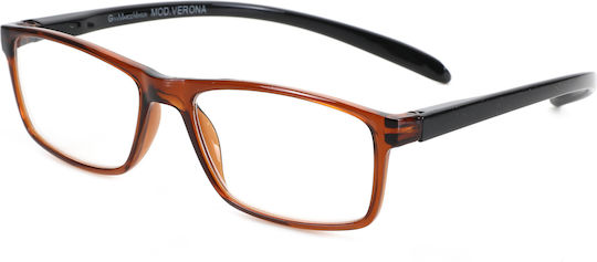 Gian Marco Venturi Reading Glasses +2.00 In Brown Colour 63363