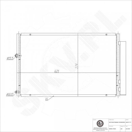 Condensator Climatizare Toyota Prius Dezumidificator 8845047020
