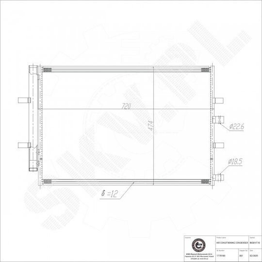 Condensator Climatizare Ford Turneo V362 Tranzit Dezumidificator 1778169