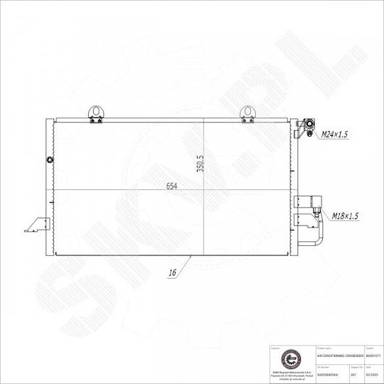 Condensator Climatizare Audi 80 B4 Coupe B3 8a0260403aa