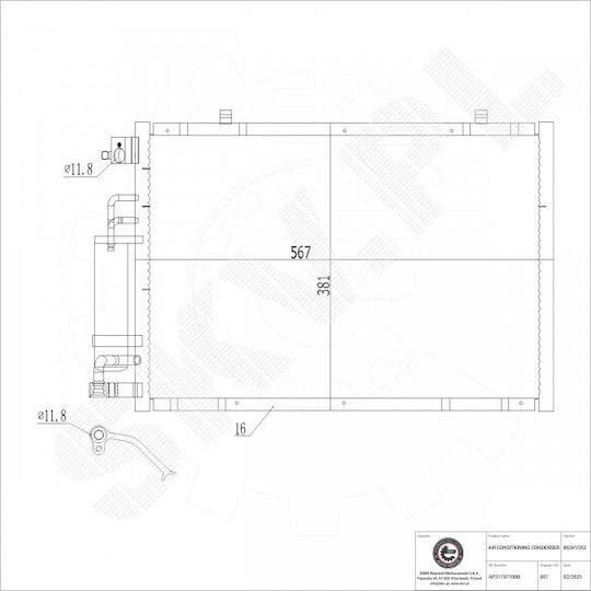 Condensator Climatizare Ford Fiesta Vi Dezumidificator Ap3119710bb